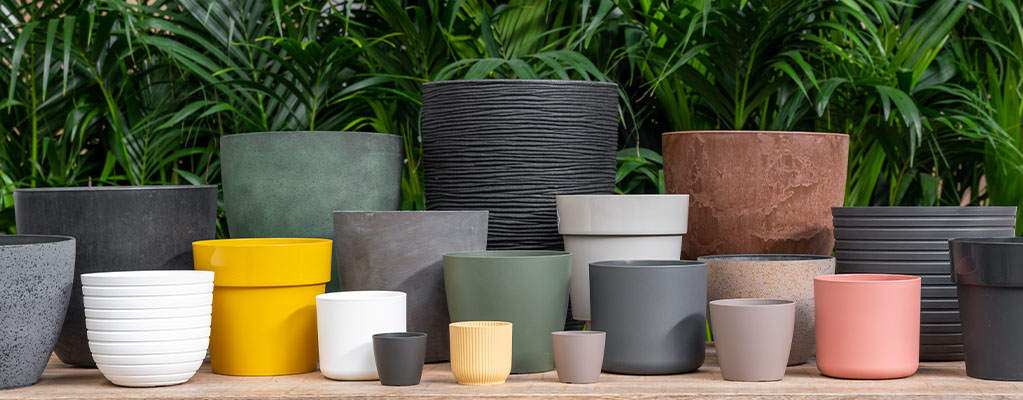 Kunststof bloempotten Kunststof bloempotten