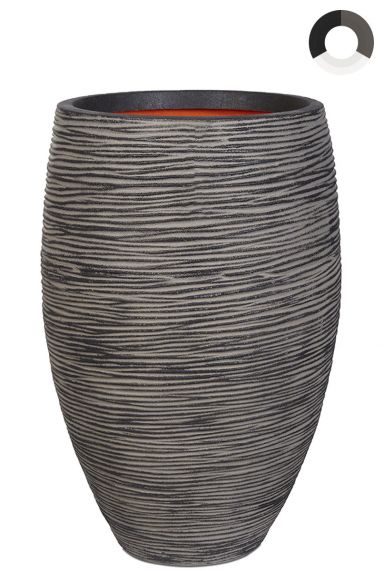 Capi-nature-rib-vaas-elegant-deluxe-antraciet-45cm 1