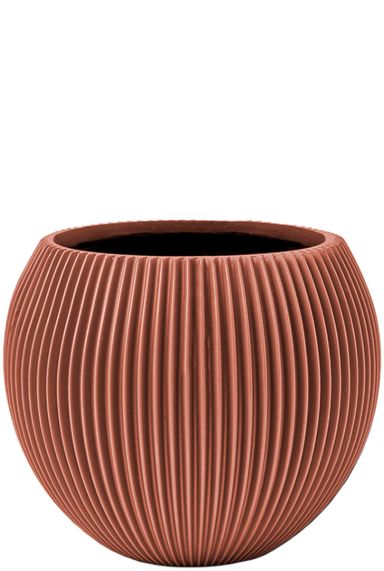Capi nature groove bloempot rood