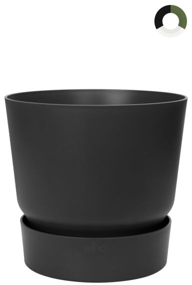 Elho-greenville-zwart-30cm 1