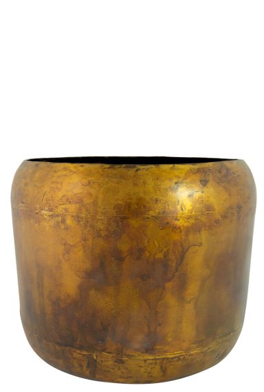 Grote bloempot goud