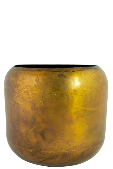 Kleine bloempot goud