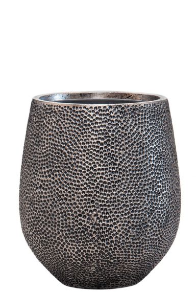 Luxe zilverkleurige pot