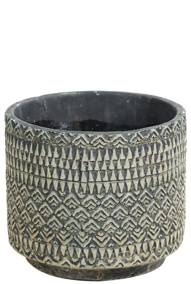 Noah-pot-cement-zwart-6cm