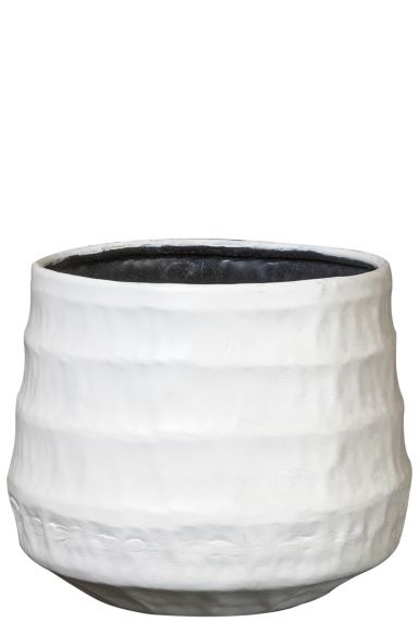 Petra wit bloempot 19cm