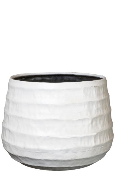 Petra wit bloempot 26cm