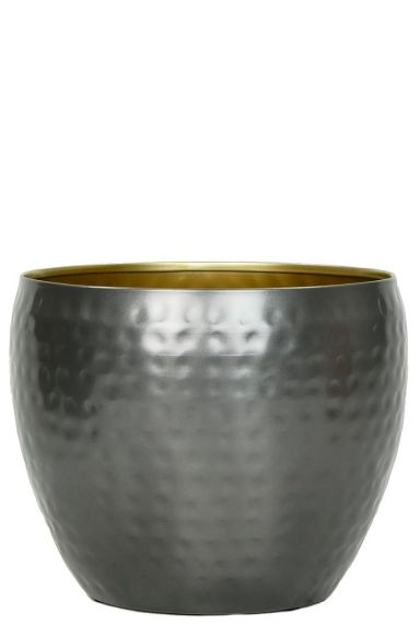 Zilver kleur pot