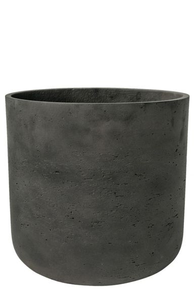 Zwarte grote pottery pot