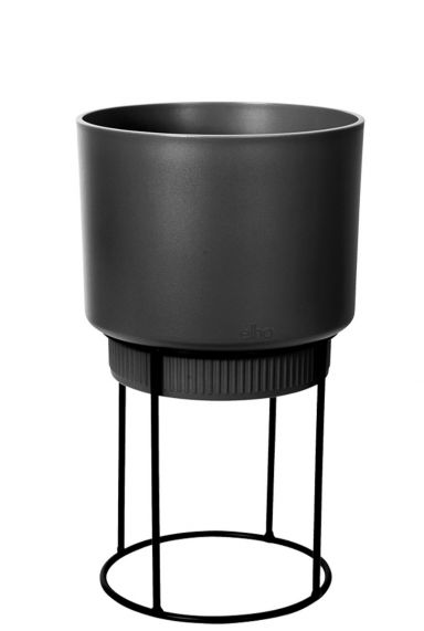 Zwarte plantenpot plantenstandaard