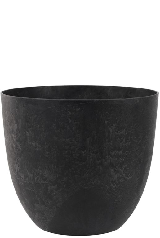Artstone bola topf schwarz 1 3