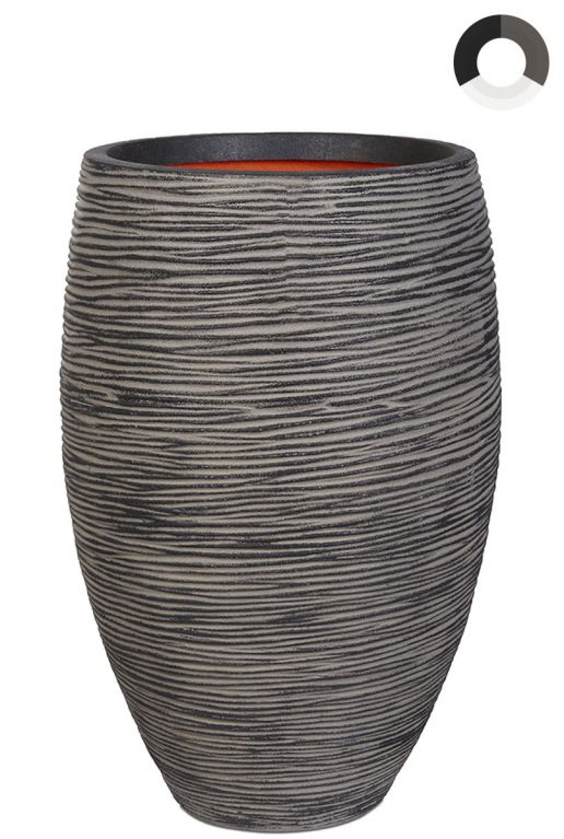 Capi-nature-rib-vaas-elegant-deluxe-antraciet-45cm