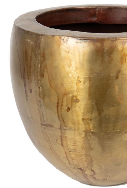 Gouden bloempot