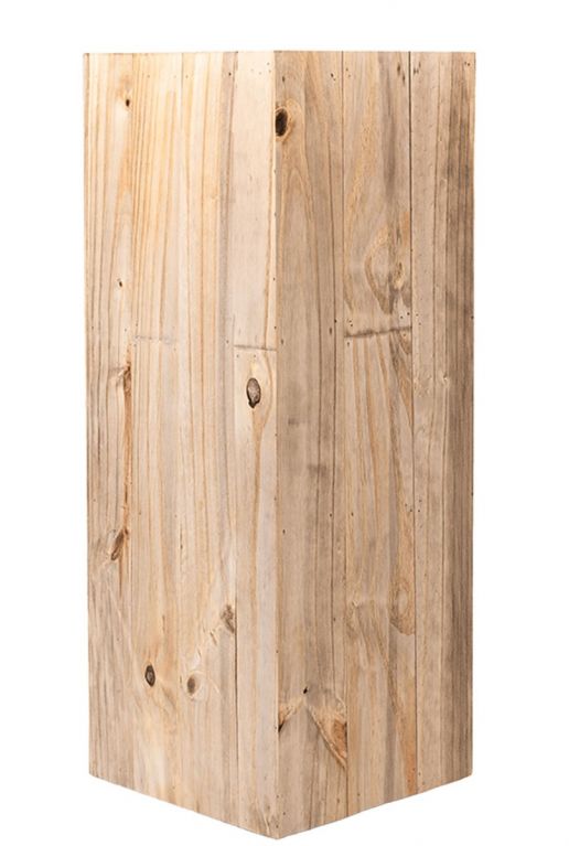 Hoge smalle houten plantenbak