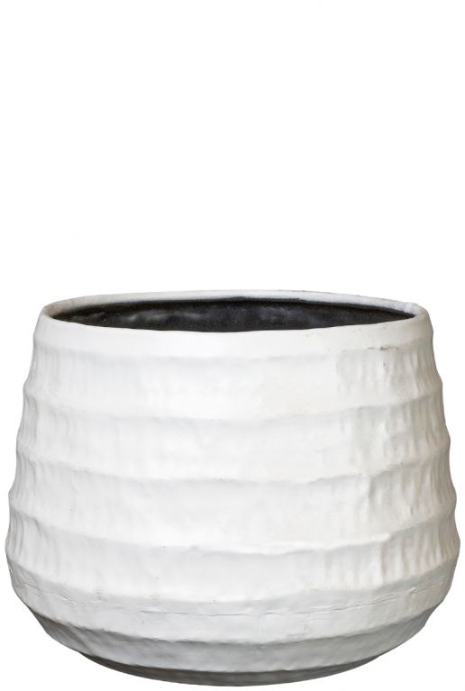 Petra wit bloempot 26cm