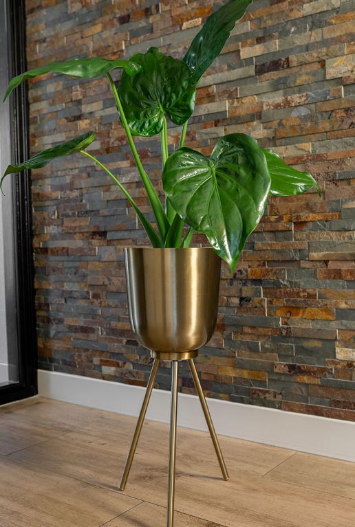 Planten pot goud 3