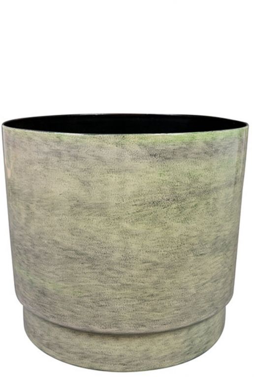 Rens bloempot metaal mint 5