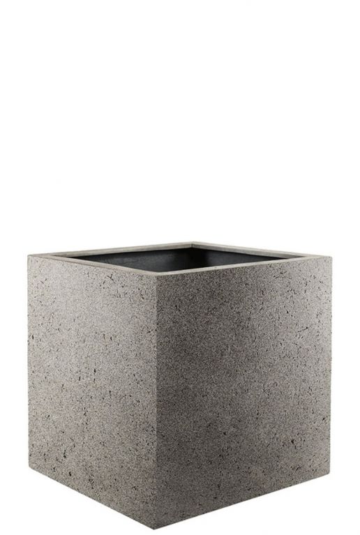 Champagne Ramkoers redden Grigio Vierkant beton Steen composiet Ø0cm plantenbak kopen?- 123planten.nl