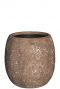 Bruine plantenpot betonlook