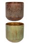 Metalen bloempotten lian groot 3