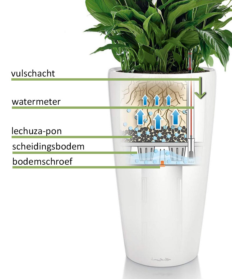 Lechuza Classico Watergeefsysteem Lechuza Classico Watergeefsysteem